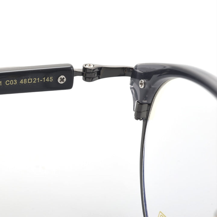 Muzz Unisex Full Rim Round Titanium Eyeglasses E051 Full Rim Muzz