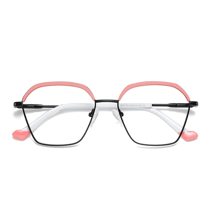 Vicky Women's Full Rim Polygon Alloy Reading Glasses 3017 Reading Glasses Vicky