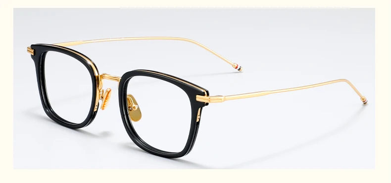 Black Mask Unisex Full Rim Square Alloy Eyeglasses Bmt905 Full Rim Black Mask