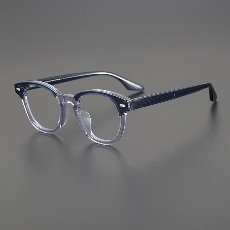 Gatenac Unisex Full Rim Square Acetate Eyeglasses Gxyj1113 Full Rim Gatenac