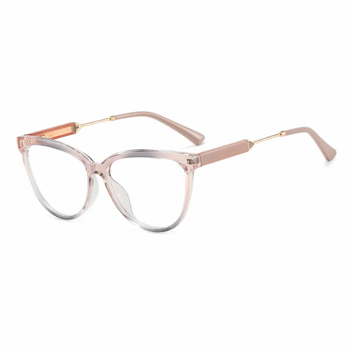 Ralferty Women's Full Rim Square Cat Eye Acetate Eyeglasses 81080