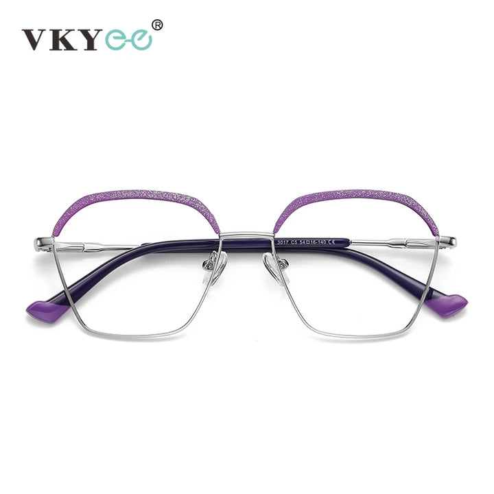 Vicky Women's Full Rim Polygon Alloy Reading Glasses 3017 Reading Glasses Vicky