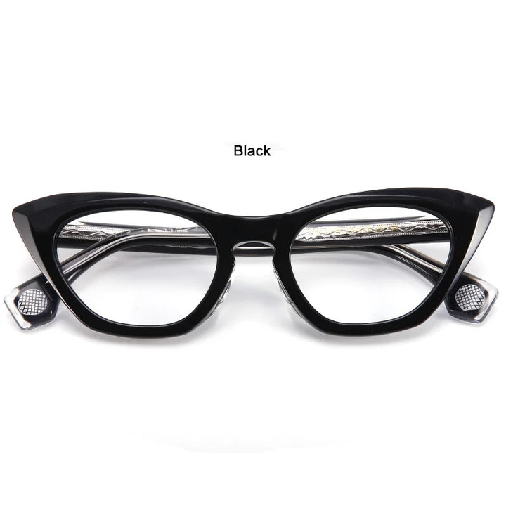 Muzz Women's Full Rim Cat Eye Acetate Eyeglasses 73rx Full Rim Muzz C1