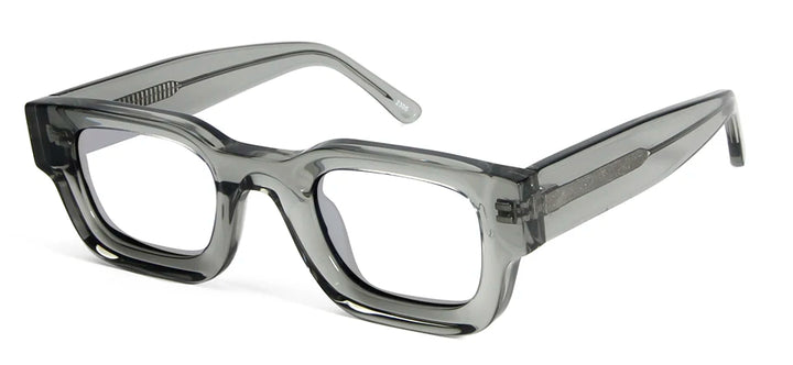 Esnbie Unisex Full Rim Thick Square Acetate Eyeglasses 23007