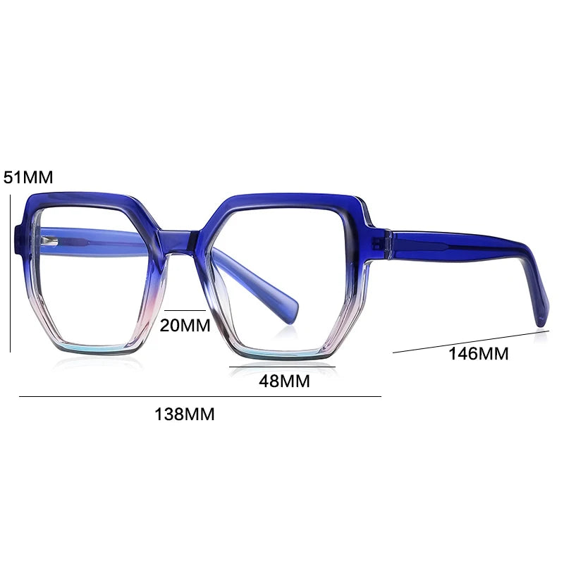 Gatenac Women's Full Rim Cat Eye Tr 90 Titanium Reading Glasses G2143