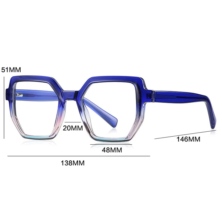 Gatenac Women's Full Rim Cat Eye Tr 90 Titanium Reading Glasses G2143