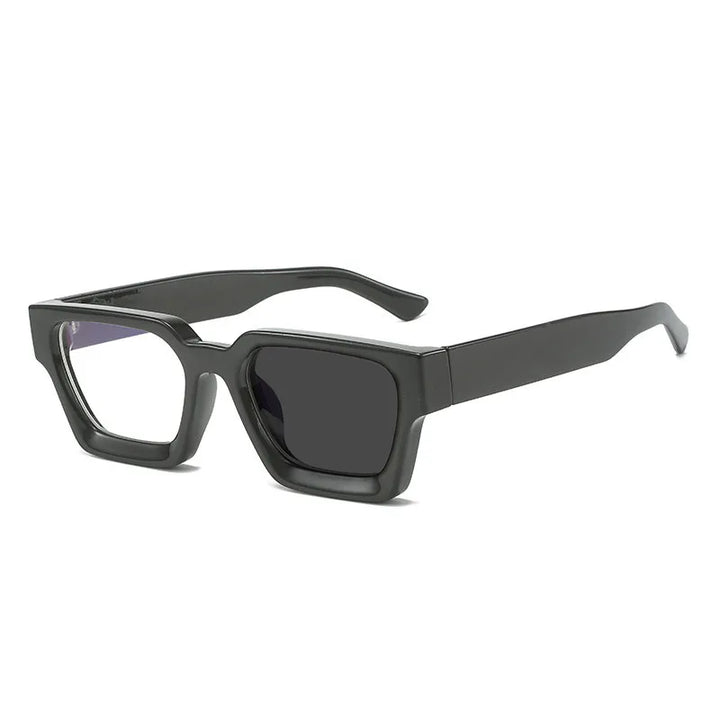Kocolior Unisex Full Rim Square Acetate Hyperopic Reading Glasses 229402 Reading Glasses Kocolior Photochromic Black 0 