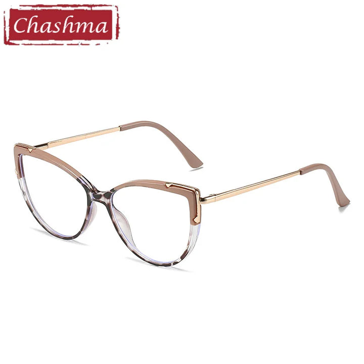 Chashma Ottica Women's Full Rim Cat Eye Tr 90 Titanium Eyeglasses 415005