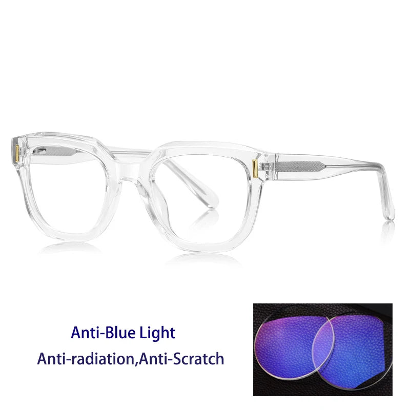 Kocolior Unisex Full Rim Square Tr 90 Alloy Reading Glasses 78009