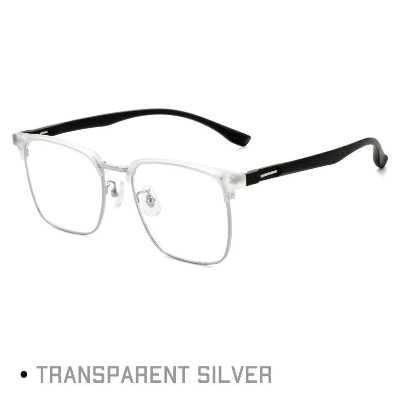Gmei Unisex Full Rim Square Alloy Tr 90 Eyeglasses 77416