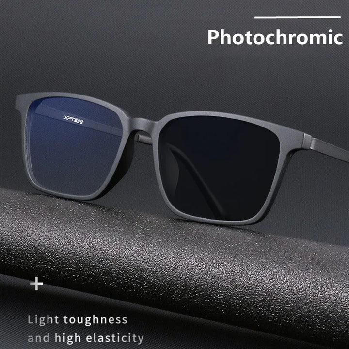 Kocolior Unisex Full Rim Square Tr 90 Titanium Hyperopic Reading Glasses 98221 Reading Glasses Kocolior