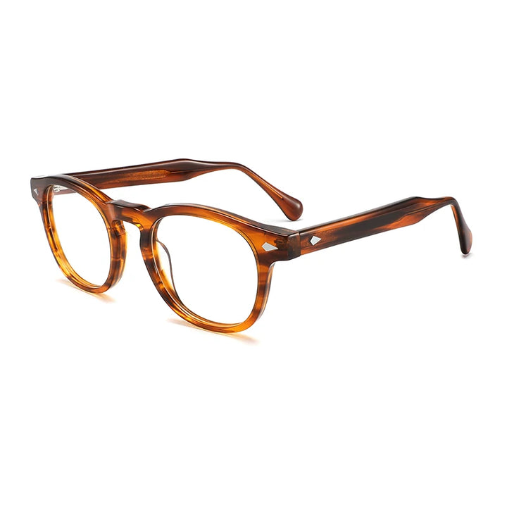 Gatenac Unisex Full Rim Square Thick Temple Acetate Eyeglasses Gxyj1575
