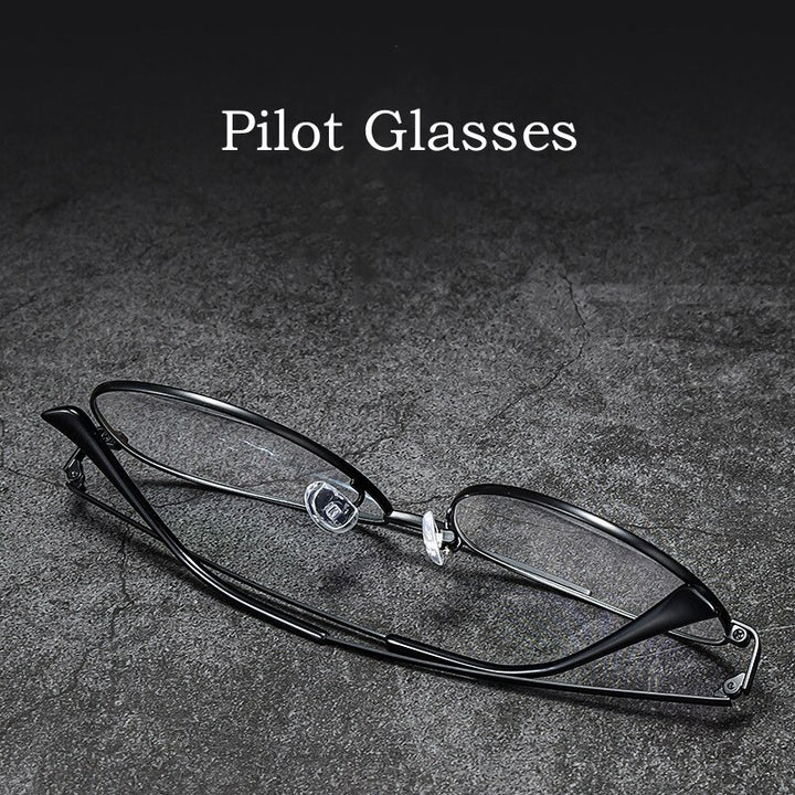 Yimaruili Unisex Full Rim Oval Double Bridge Titanium  Eyeglasses 2194 Full Rim Yimaruili Eyeglasses
