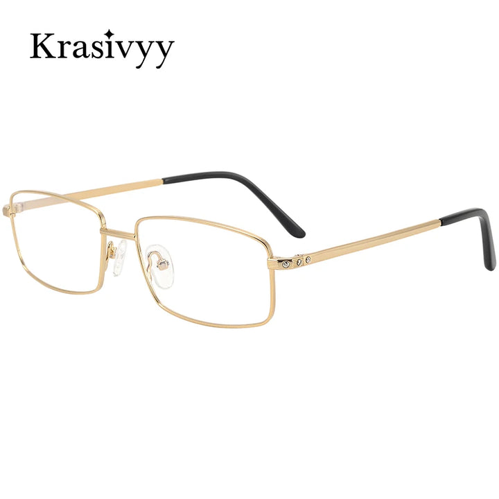 Krasivyy Unisex Full Rim Square Oval Titanium Eyeglasses 60085