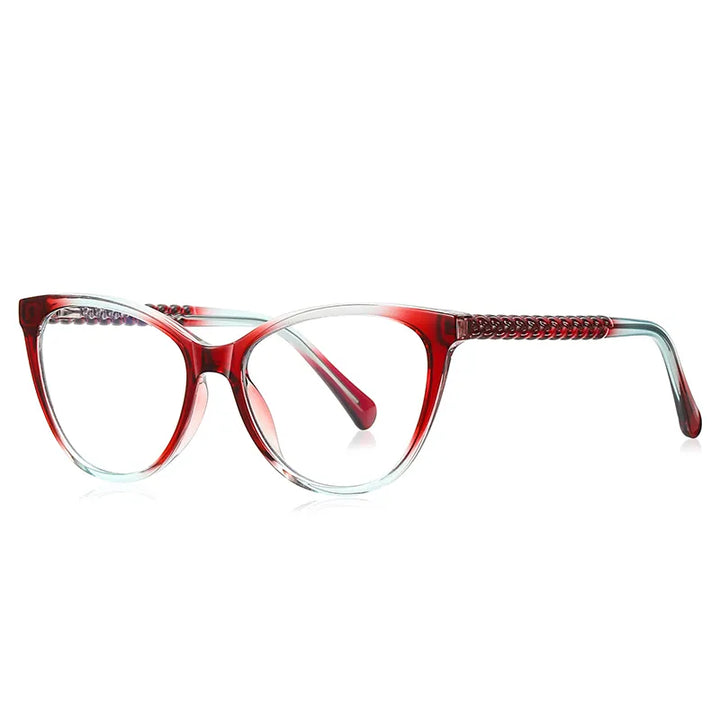 Vicky Unisex Full Rim Tr 90 Stainless Steel Cat Eye Reading Glasses 2136 Reading Glasses Vicky PFD2136-C4 0