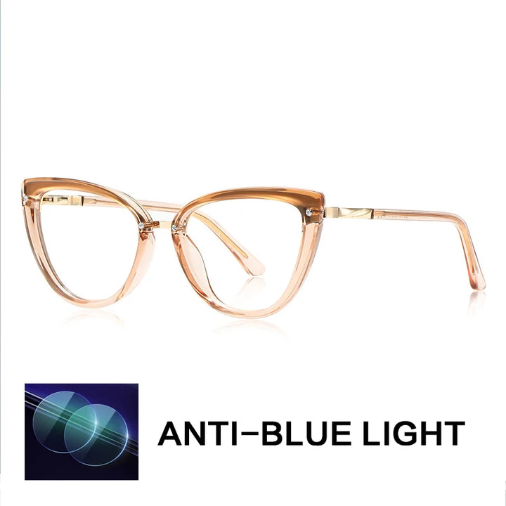 Gatenac Women's Full Rim Cat Eye Tr 90 Titanium Reading Glasses Gx2221