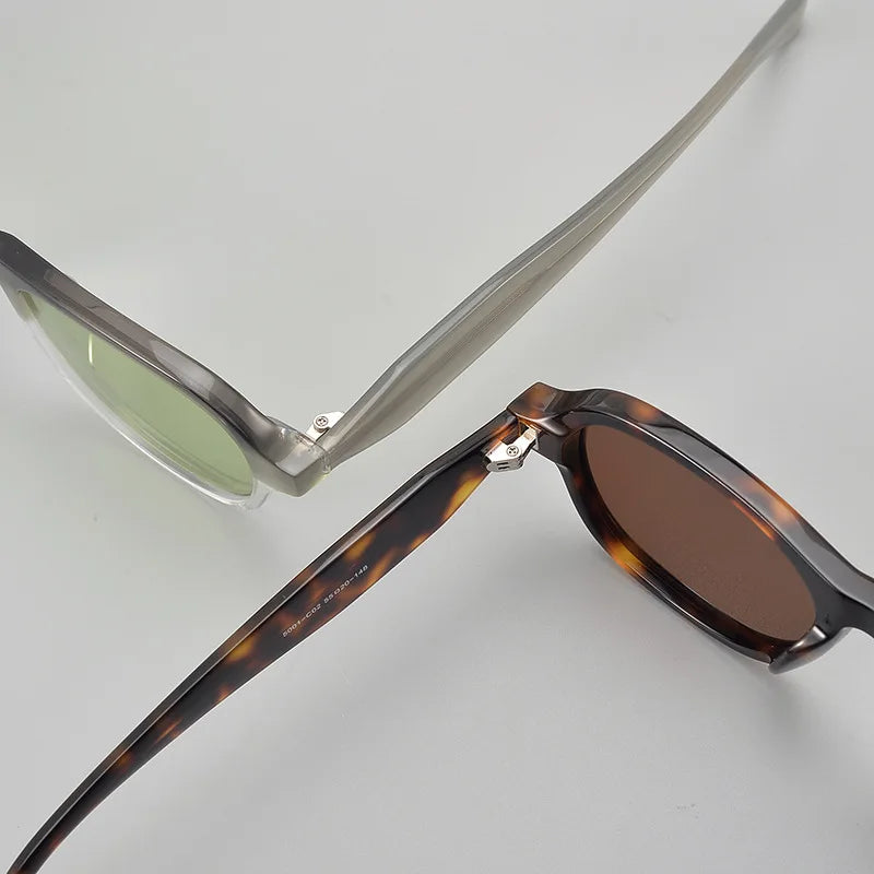 Black Mask Unisex Full Rim Square Acetate Polarized Sunglasses 5002 Sunglasses Black Mask