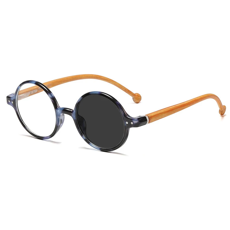 Kocolior Unisex Full Rim Round Acetate Hyperopic Reading Glasses 5067 Reading Glasses Kocolior