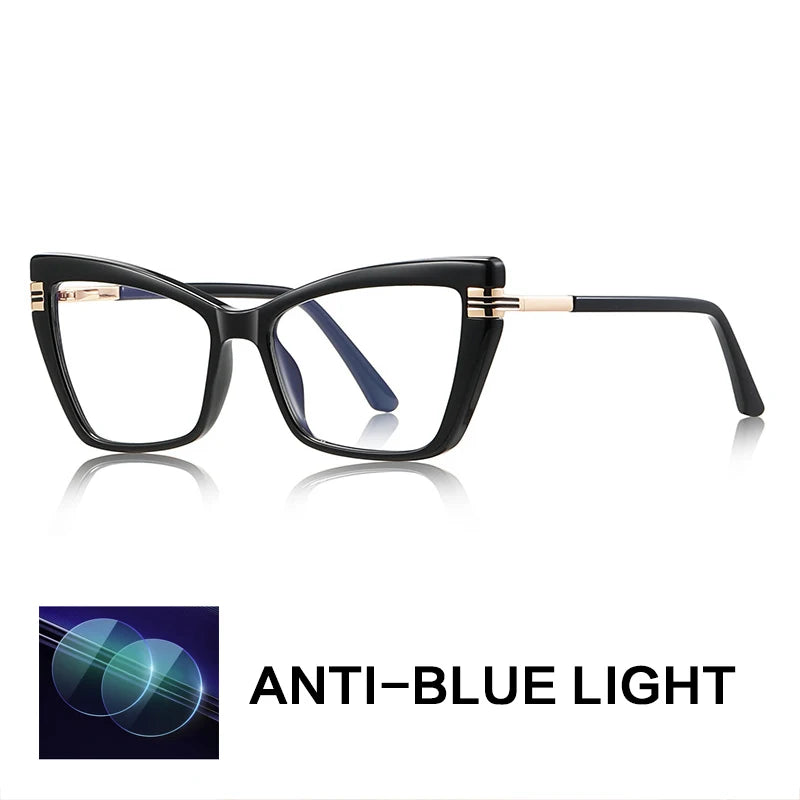 Gatenac Women's Full Rim Cat Eye Tr 90 Titanium Reading Glasses Gx2263