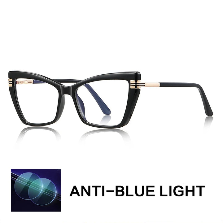 Gatenac Women's Full Rim Cat Eye Tr 90 Titanium Reading Glasses Gx2263