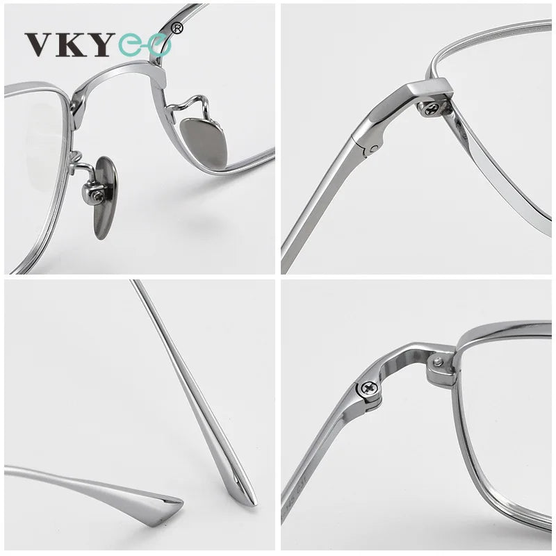 Vicky Women's Semi Rim Square Titanium Reading Glasses 441908 Reading Glasses Vicky