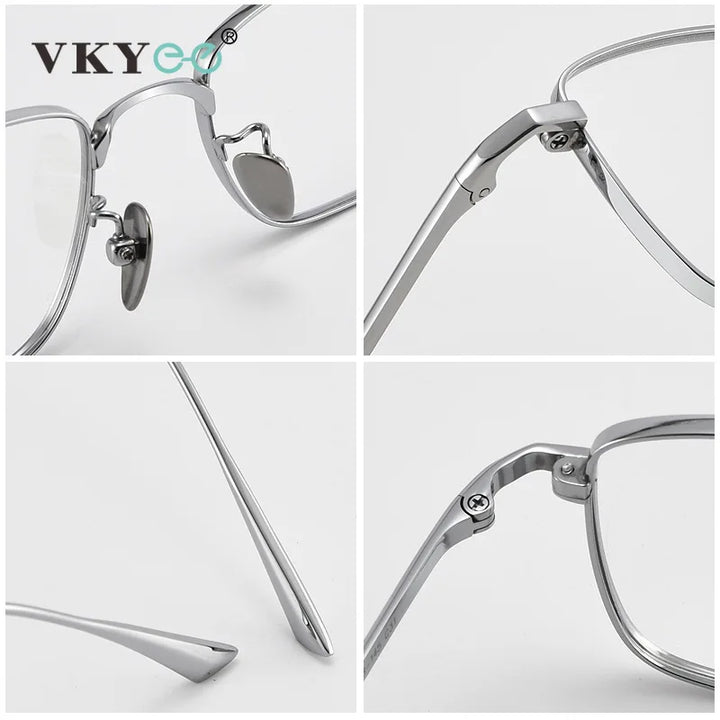 Vicky Women's Semi Rim Square Titanium Reading Glasses 441908 Reading Glasses Vicky