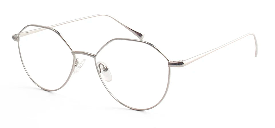 Esnbie Women's Full Rim Oval Round Alloy Eyeglasses 241272