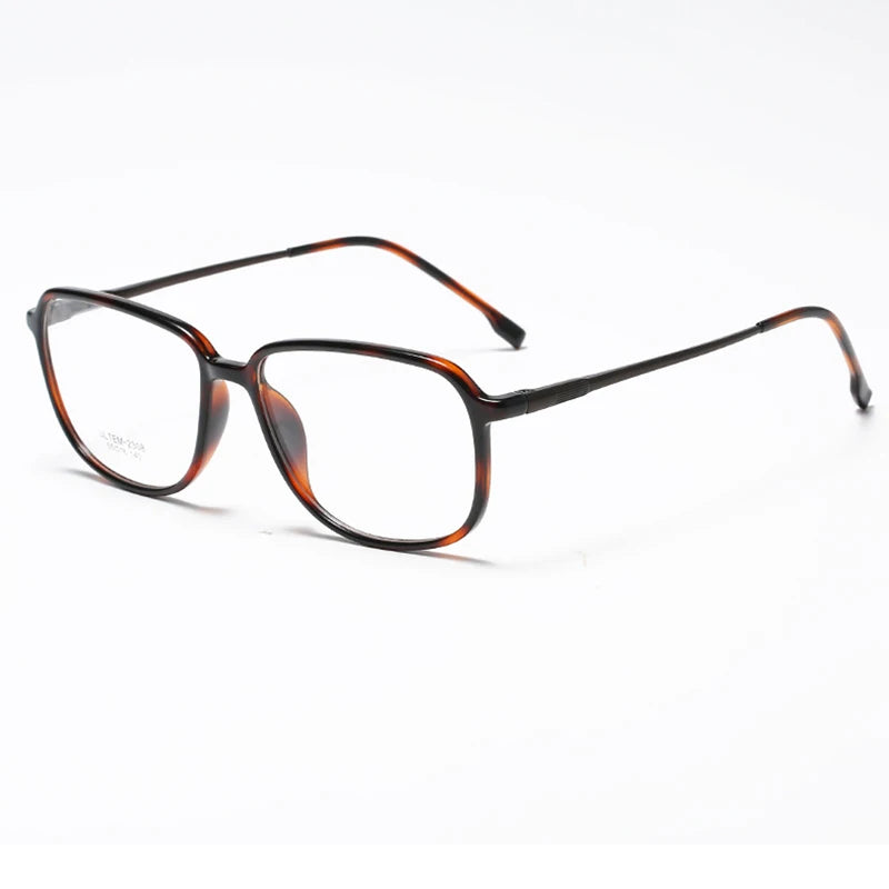 Xbora Women's Full Rim Polygon Tr 90 Steel Eyeglasses 72308