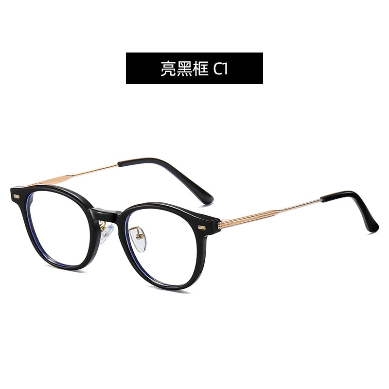 Reven Jate Unisex Full Rim Round Plastic Eyeglasses B1810 Full Rim Reven Jate C1