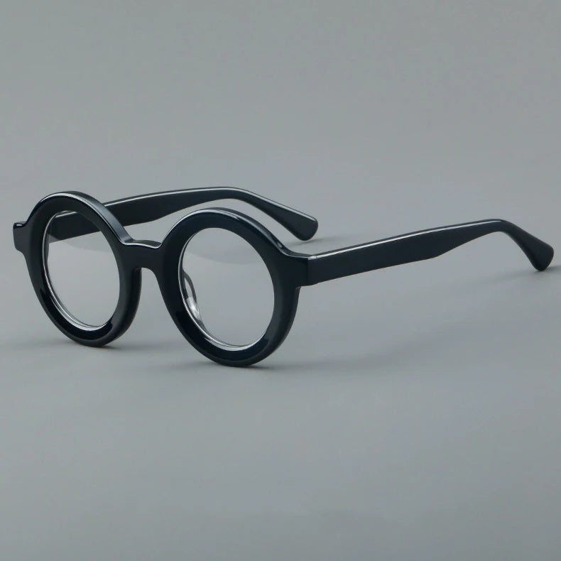 CCspace Unisex Full Rim Round Acetate Eyeglasses 57151 Full Rim CCspace C1