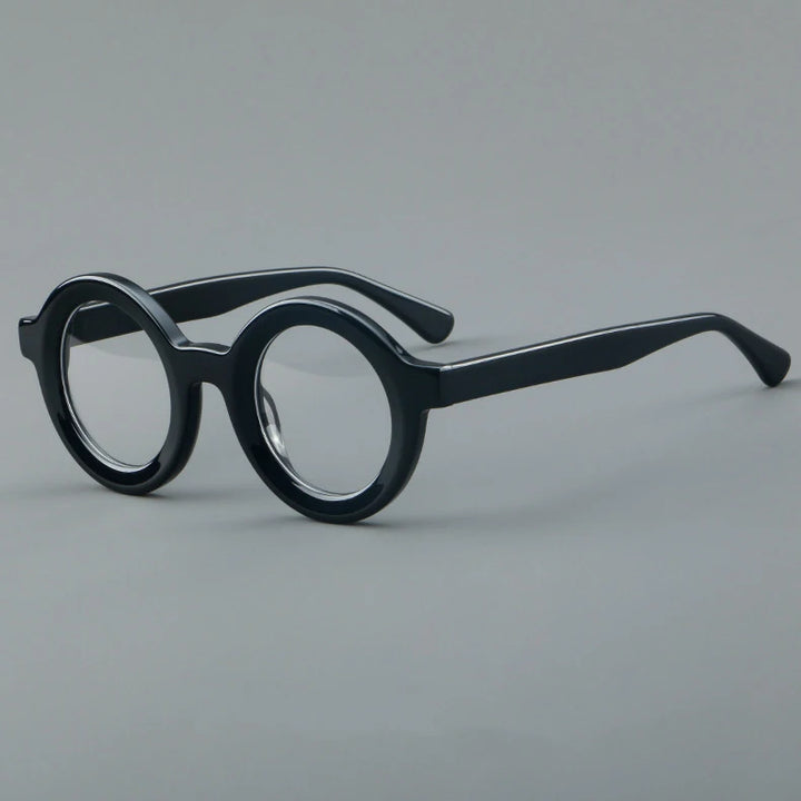 CCspace Unisex Full Rim Round Acetate Eyeglasses 57151 Full Rim CCspace C1