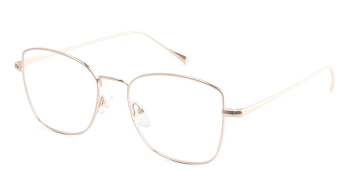 Esnbie Women's Full Rim Polygon Square Alloy Eyeglasses 241270