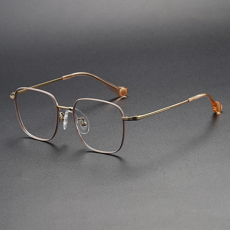Muzz Unisex Youth's Full Rim Square Titanium Eyeglasses 80953