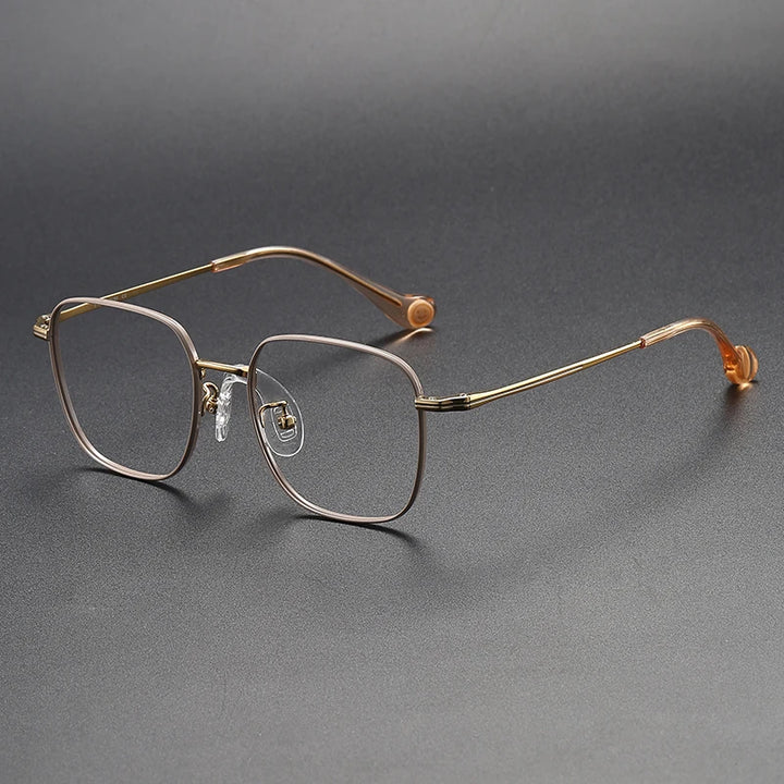 Muzz Unisex Youth's Full Rim Square Titanium Eyeglasses 80953