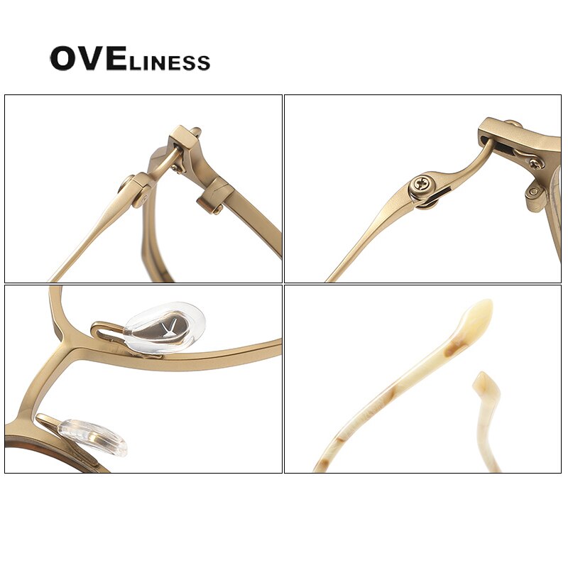Oveliness Unisex Full Rim Square Titanium Eyeglasses 20-2317 Full Rim Oveliness