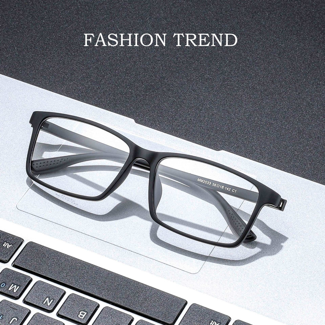 Yimaruili Unisex Full Rim Square Tr 90 Screwless Eyeglasses 20-32-33-34 Full Rim Yimaruili Eyeglasses