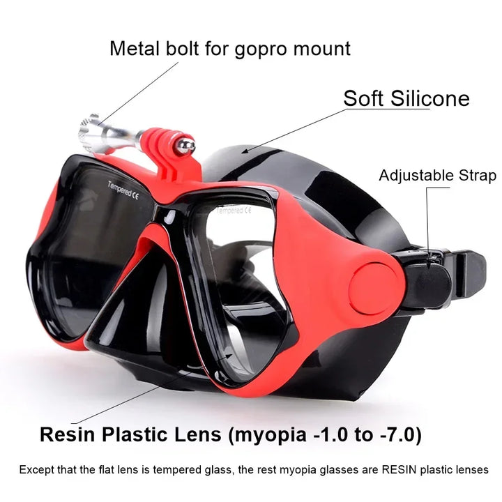 Aleefa Unisex Goggle Plastic Resin Lens Pc Silicone Swim Mask 64422