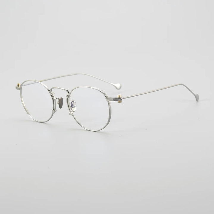 Muzz Unisex Full Rim Round Titanium Eyeglasses 190068