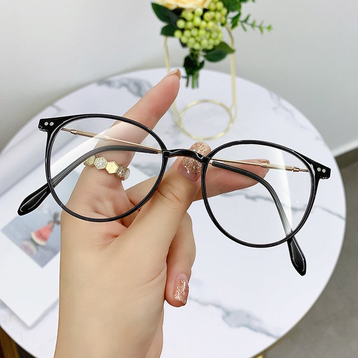 CCspace Unisex Full Rim Square Tr 90 Alloy Reading Glasses 56225 Reading Glasses CCspace BrightBlack 0