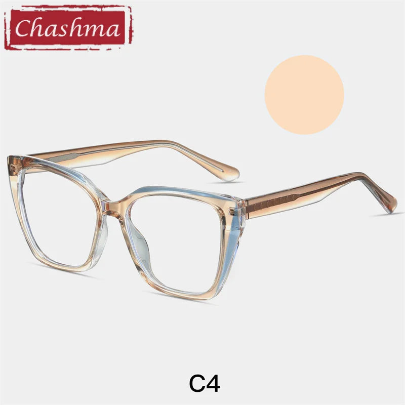 Chashma Women's Full Rim Square Cat Eye Tr 90 Titanium Eyeglasses 87216
