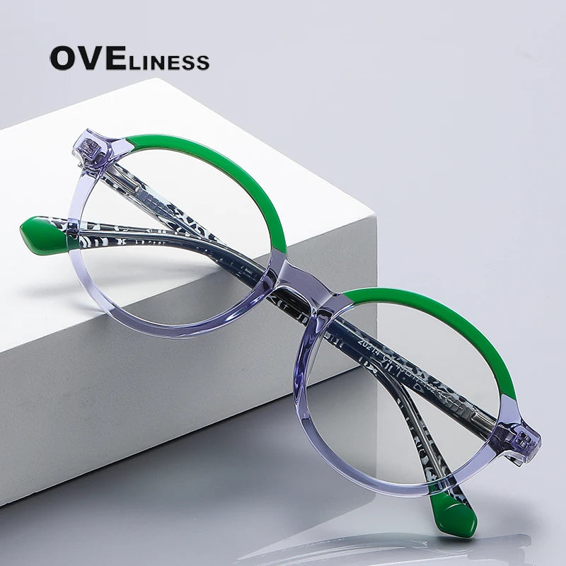 Oveliness Youth Unisex Full Rim Round Tr 90 Eyeglasses R0214 Full Rim Oveliness   