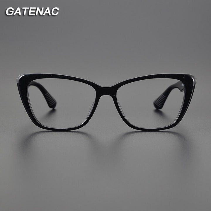 Gatenac Women's Full Rim Square Cat Eye Acetate Eyeglasses Gxyj1103 Full Rim Gatenac