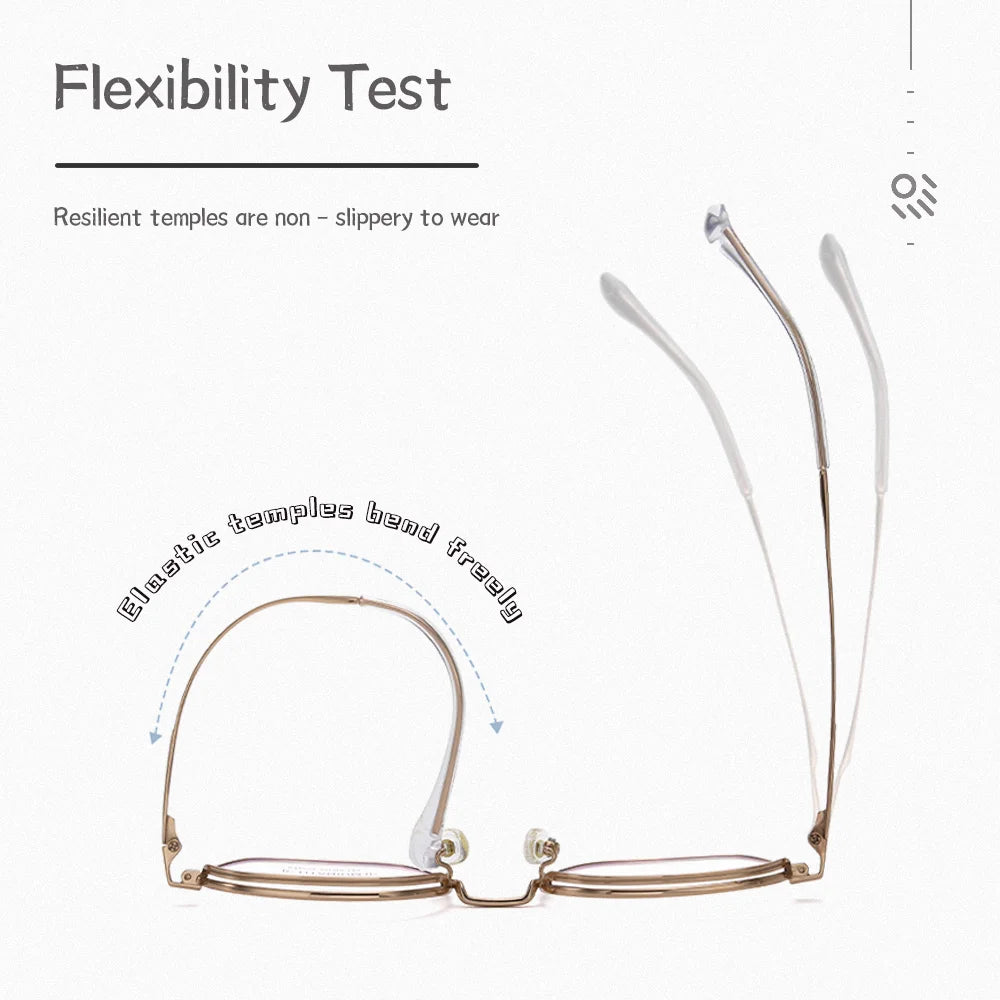 Ralferty Unisex Full Rim Polygon Titanium Eyeglasses R6224 Full Rim Ralferty