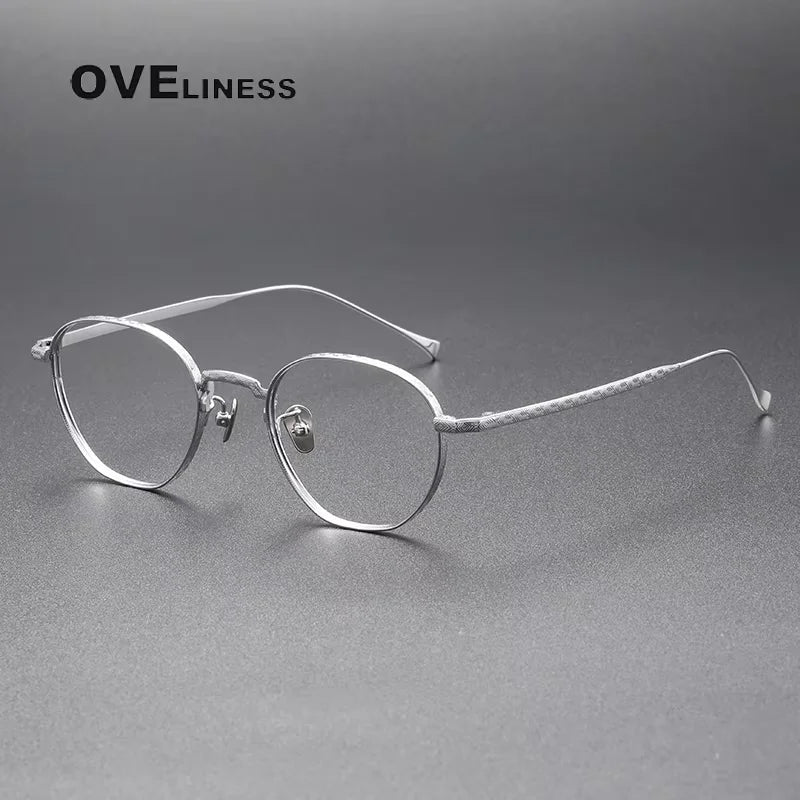 Oveliness Unisex Full Rim Oval Square Titanium Eyeglasses 313163