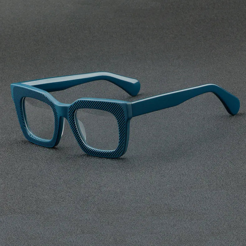 CCspace Unisex Full Rim Square Acetate Eyeglasses 56911 Full Rim CCspace C4Green