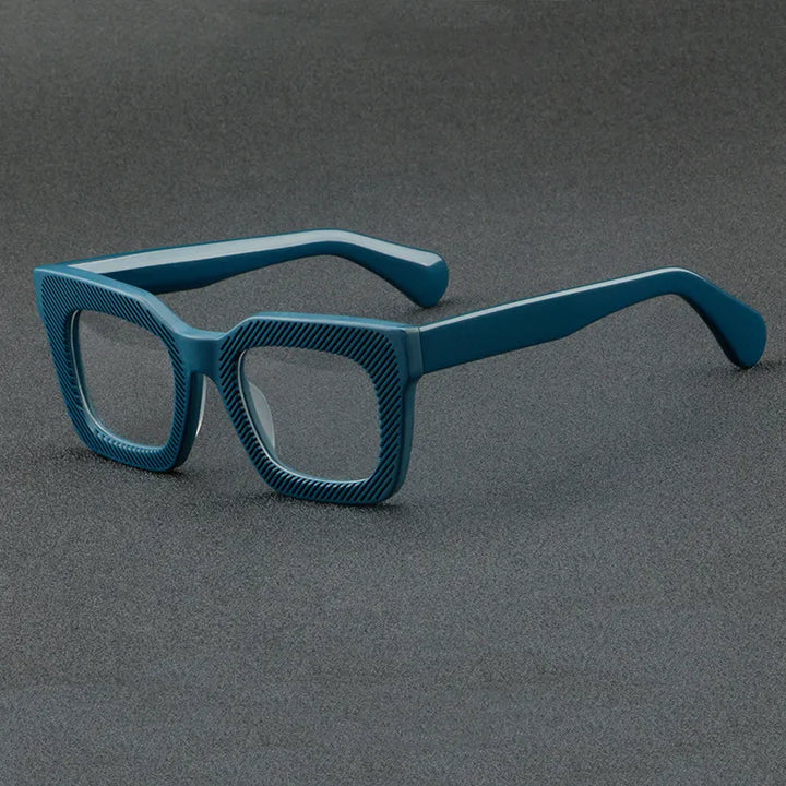 CCspace Unisex Full Rim Square Acetate Eyeglasses 56911 Full Rim CCspace C4Green