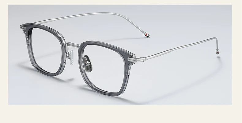 Black Mask Unisex Full Rim Square Alloy Eyeglasses Bmt905 Full Rim Black Mask