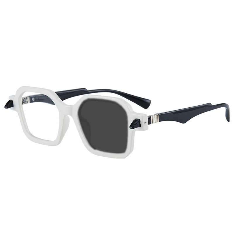Kocolior Unisex Full Rim Oversized Square Acetate Hyperopic Reading Glasses 5571 Reading Glasses Kocolior