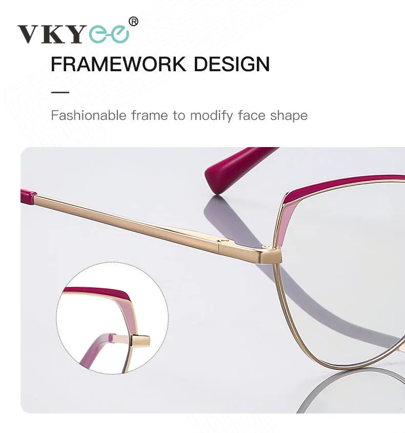 Vicky Unisex Full Rim Square Stainless Steel Reading Glasses 3105 Reading Glasses Vicky