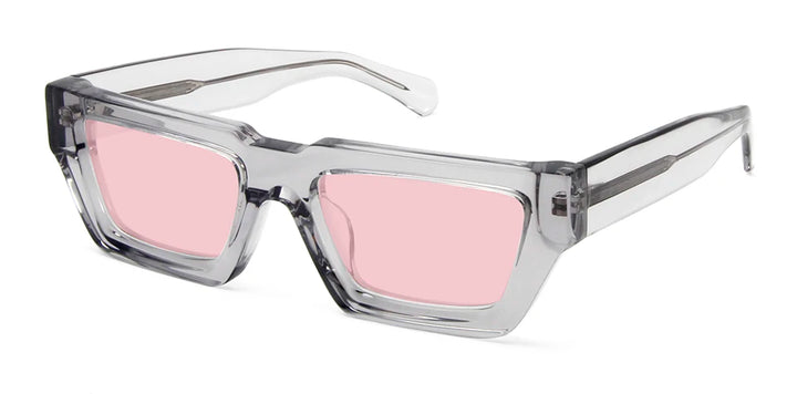 Esnbie Unisex Full Rim Brow Line Square Acetate Sunglasses 101023